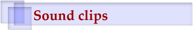 Sound clips